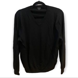 J Crew Merino Wool Men’s Black Sweater Large